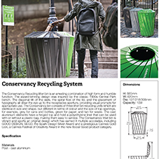 Conservancy Recycling Litter Bin