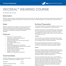 DECSEAL WEARING COURSE product data