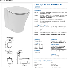 Concept Air Back to Wall WC Suite