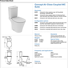 Concept Air Close Coupled WC Suite