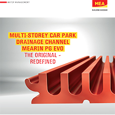 Multi-storey car pak drainage channel: MEARIN PG EVO