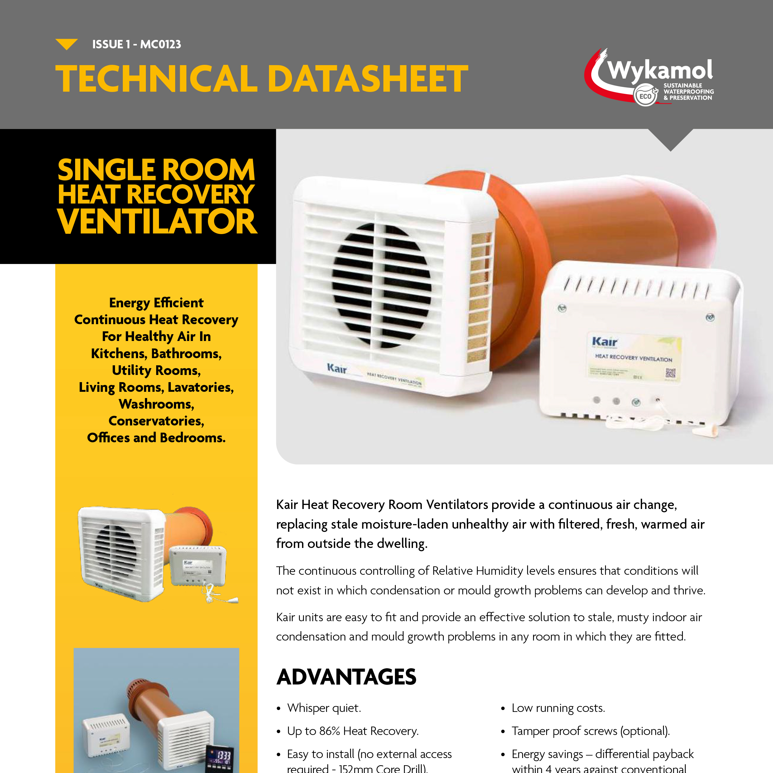 Heat Vent Data Sheet