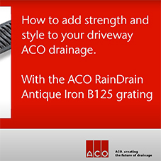How to increase the load class of your ACO RainDrain channel with the ACO Antique Iron grating