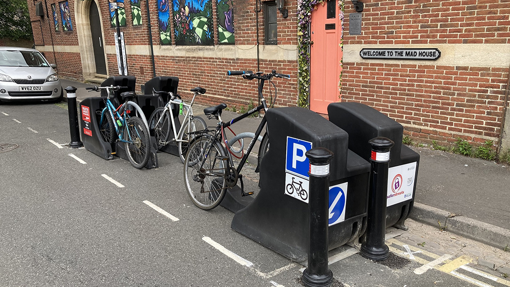 Cyclepod's Streetpod BikeBays have been installed all across Oxford