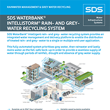 SDS WATERBANK® INTELLISTORM® RAIN- AND GREY WATER RECYCLING SYSTEM