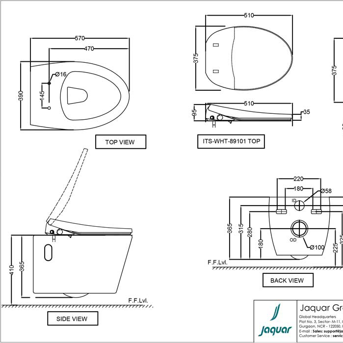 Bidspa Technical Data