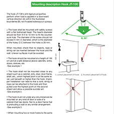 Installation Instructions Hook JT-100