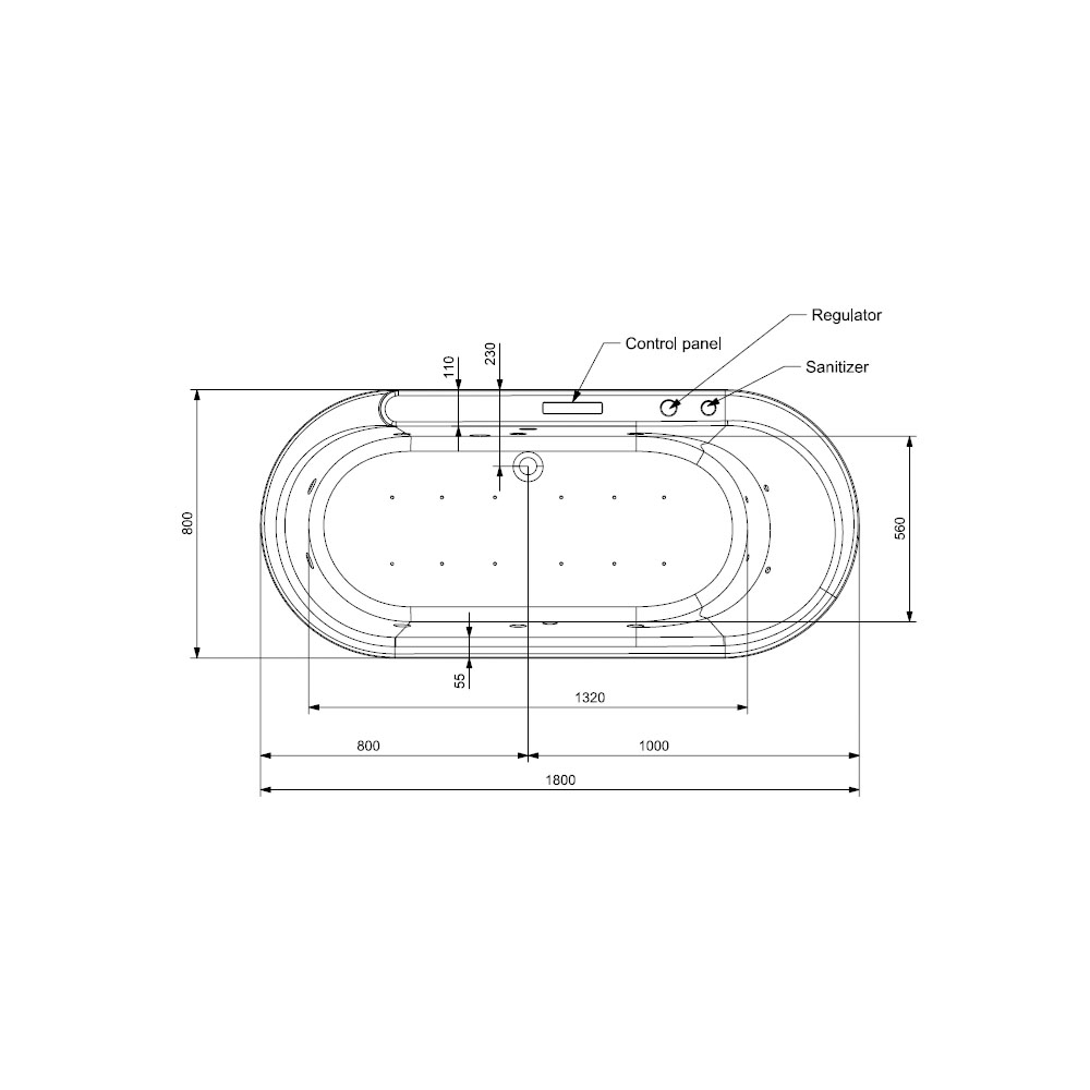 Wellness -Whirlpool baths Technical Sheet