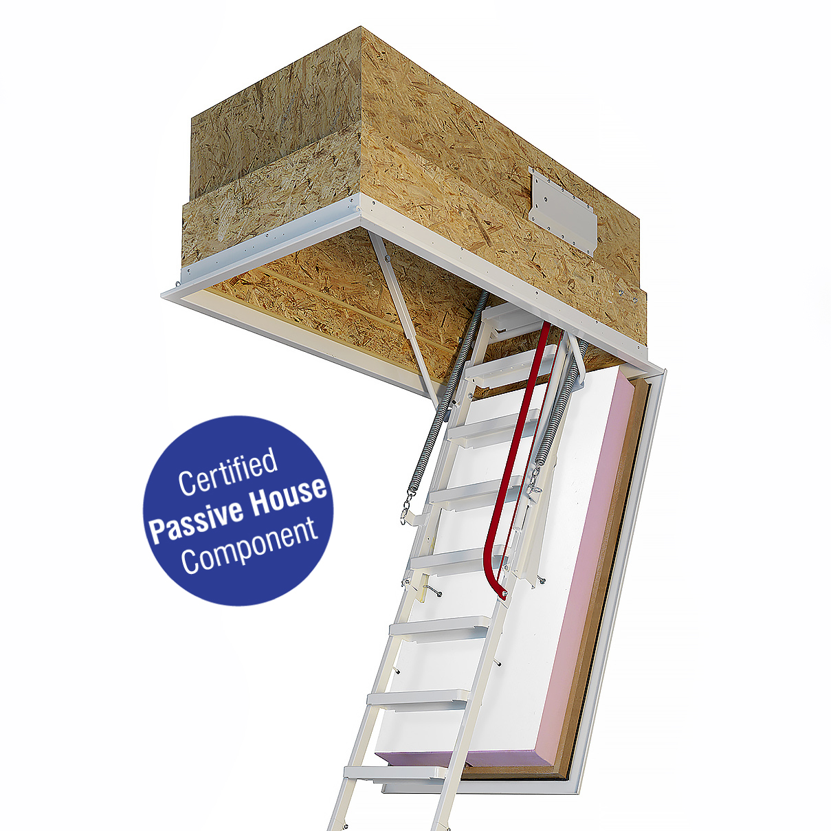 ‘Klimatec 160’ highly insulated and airtight loft ladder. Premier Loft Ladders