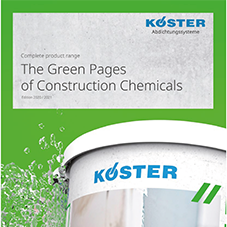 Koster: Green Pages of Construction Chemicals 20/21