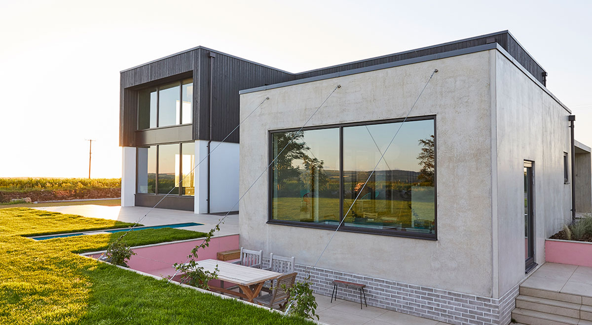 Siberian Larch Cladding Forms Integral Part of Countryside Passive House Build