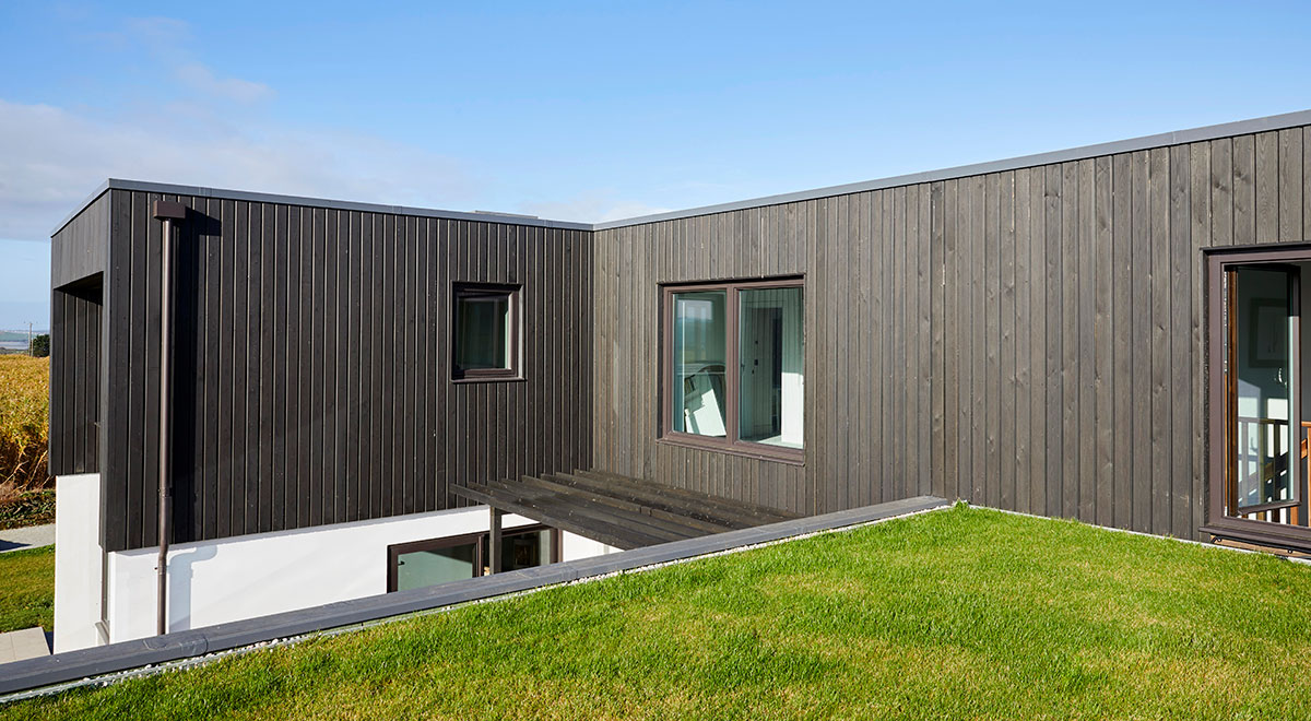 Siberian Larch Cladding Forms Integral Part of Countryside Passive House Build