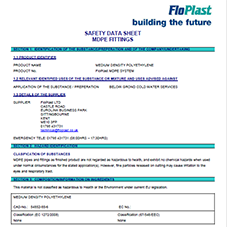 MDPE Safety Data Sheet