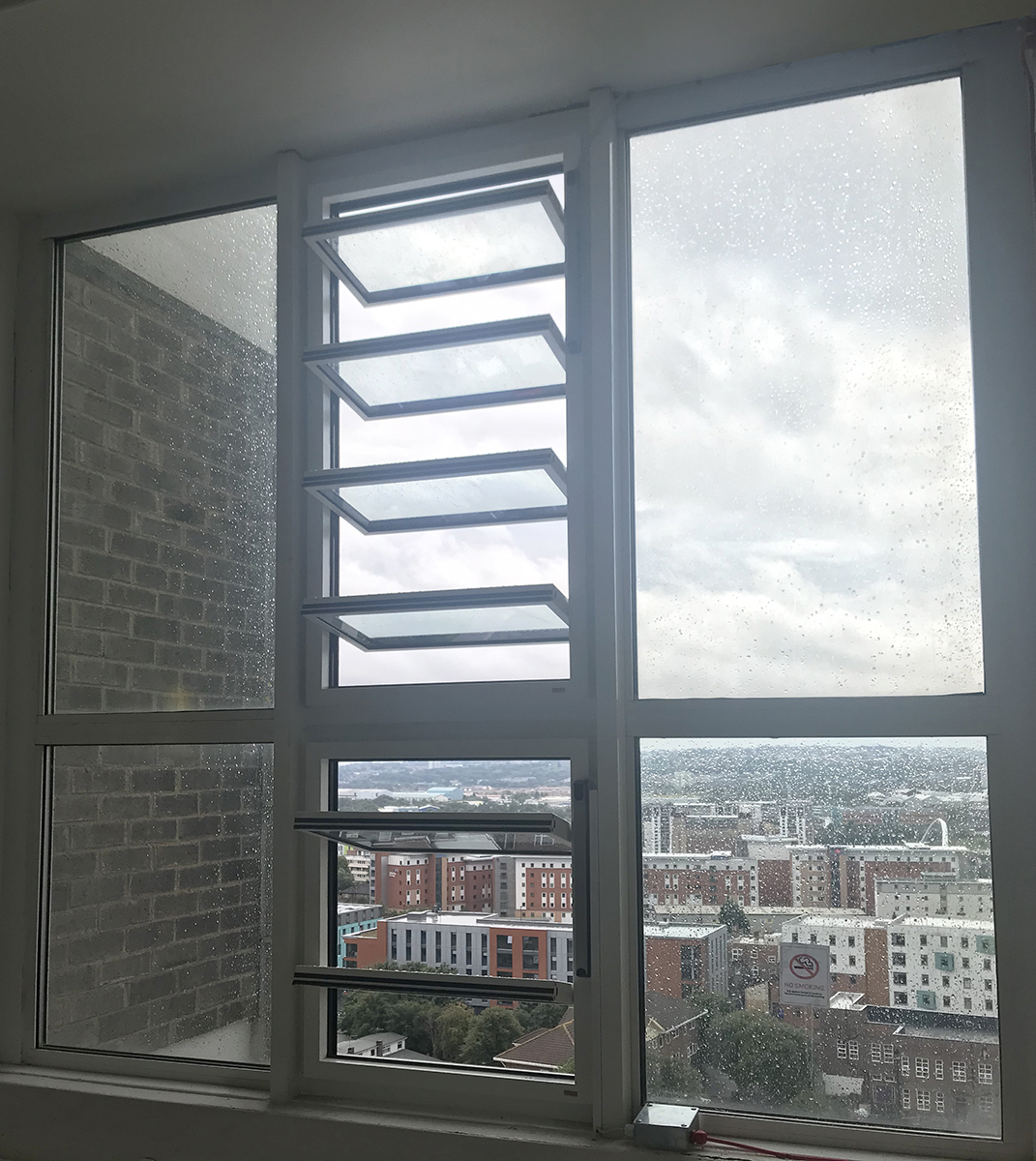 Multiple high-rise natural smoke ventilation systems for Newcastle Homes