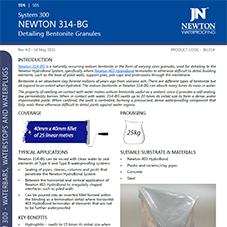 Newton 314-BG - Detailing Bentonite Granules