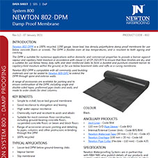 Newton 802-DPM Damp Proof Membrane