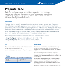 Preprufe Tape product data