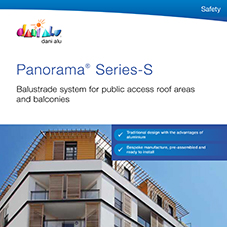 Panorama Balcony System - Series S - Aluminium glazed balcony systems