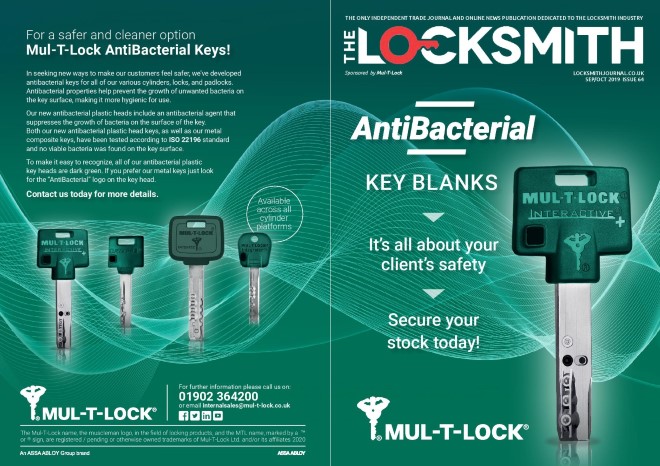5. Mul-T-Lock launch their new AntiBacterial keys for a safer and cleaner option