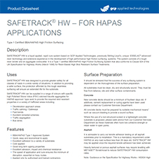 SAFETRACK HW - FOR HAPAS APPLICATIONS product data