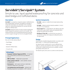 Servidek/Servipak System product data