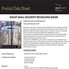 Night Wall Security Revolving Door
