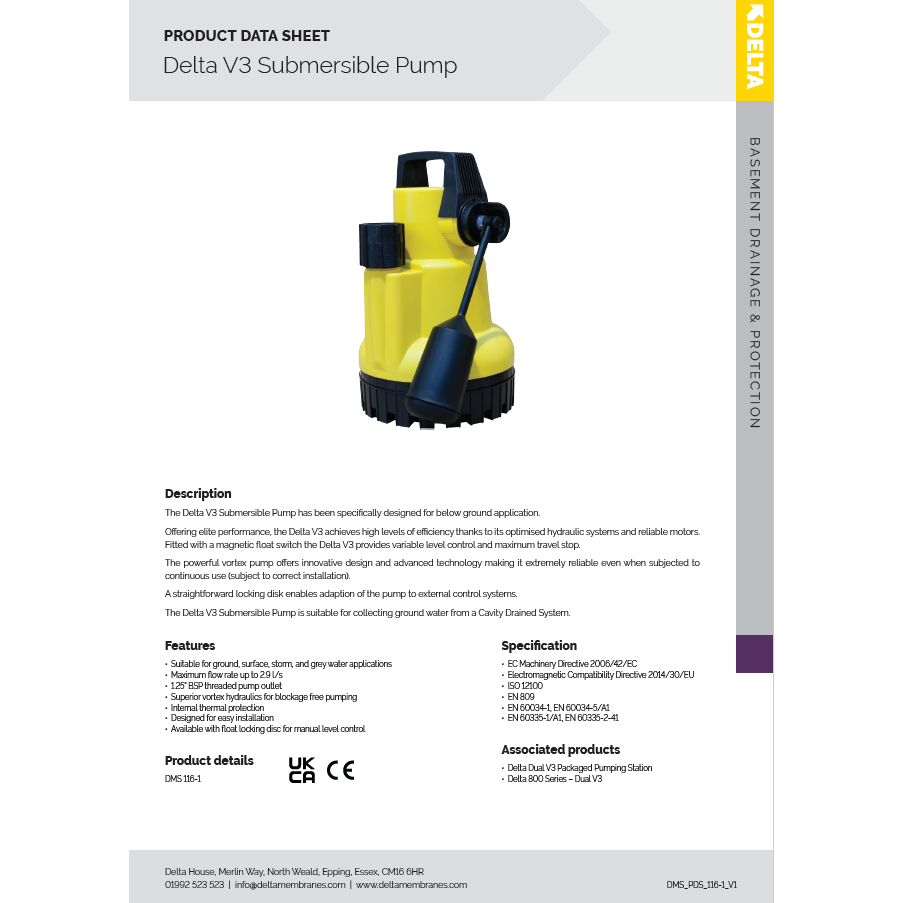 Delta V3 Submersible Pump