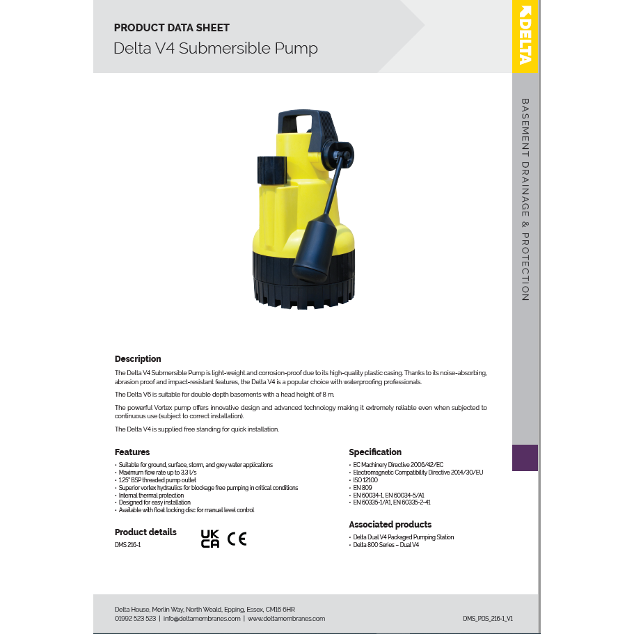 Delta V4 Submersible Pump