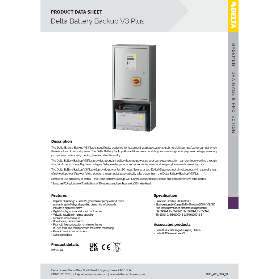 Delta Battery Backup V3 Plus