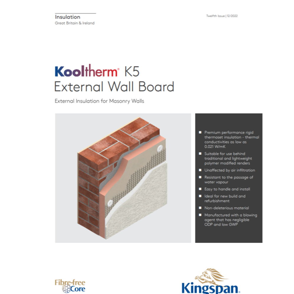 Kooltherm K5 External Wall Board