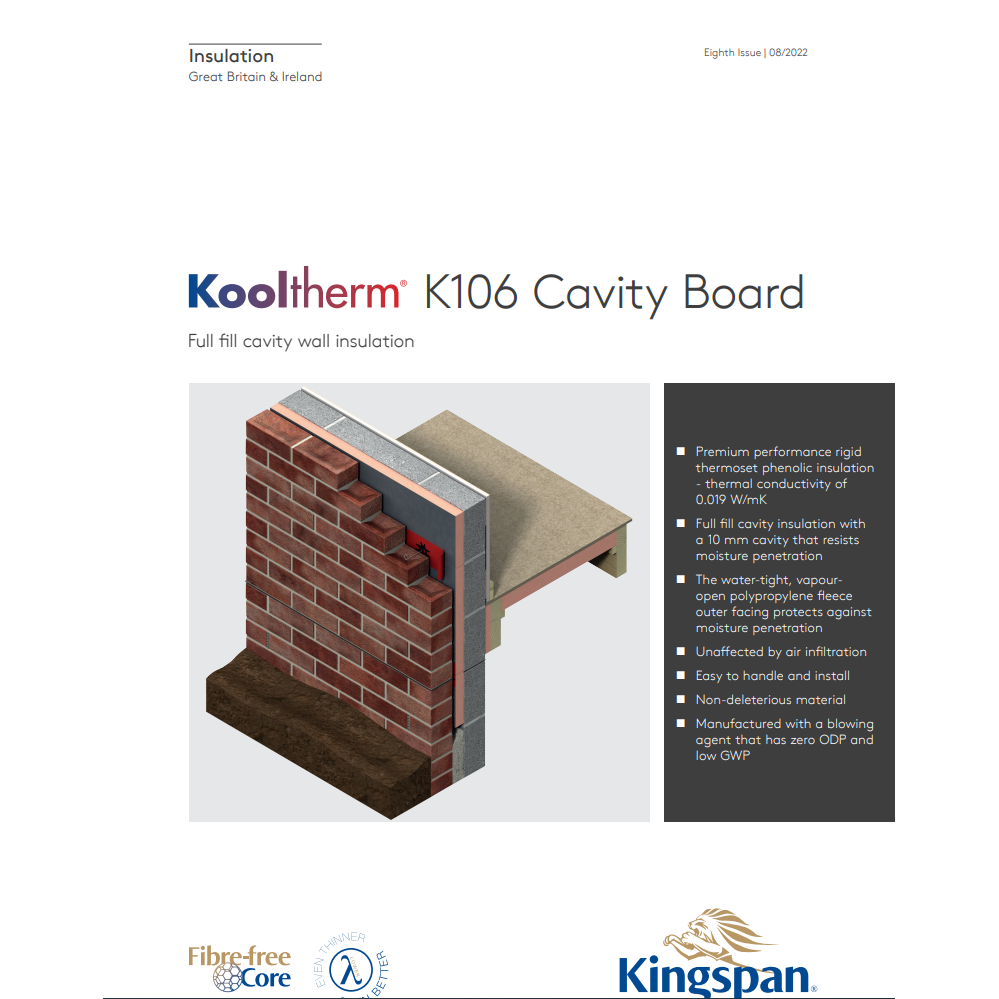 Kooltherm K106 Cavity Board