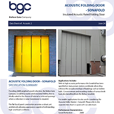 Acoustic Roller Shutter | Sonafold