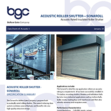 Acoustic Roller Shutter | Sonaroll