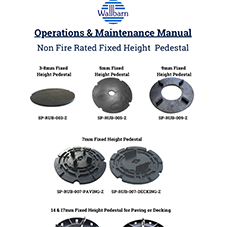 O&M Manual: Non Fire Rated Fixed Height Pedestals