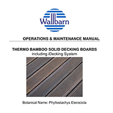 O&M Manual: Thermo Bamboo Decking
