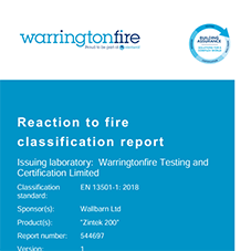Certification: MetalPad Ex Zintek 200 Fire Test Certification: MetalPad Ex Zintek 200 Fire Test