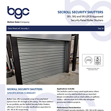 SecRoll Security Shutters | SR1, SR2, SR3 LPCB Approved Security Roller Shutters