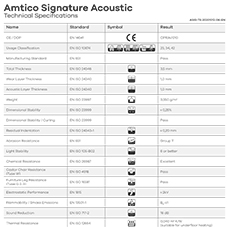 Amtico Signature Acoustic Tech Data Sheet