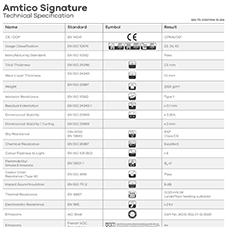 Amtico Signature Tech Data Sheet