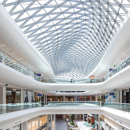 Download A Large Shopping Mall With A Skylight