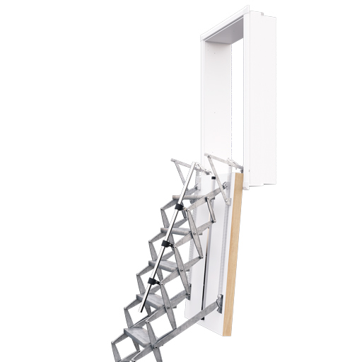 Supreme Vertical – Heavy duty concertina ladder for wall apertures