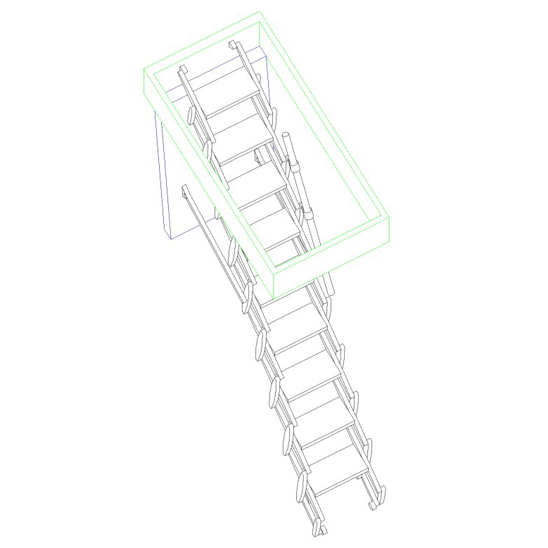 Supreme Retractable Ladder BIM Object