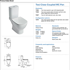 Tesi Close Coupled WC Pan