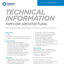 Topflow Architectural Tech Data
