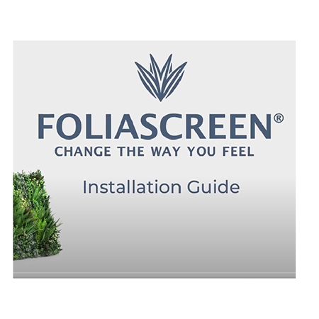 How to Install the Foliascreen® - Customisable, Versatile, and Reconfigurable Green Wall Partitions