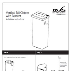 Installation Instructions Vertical Tall Cistern with Bracket