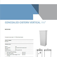 WC02-003 Concealed Cistern Vertical 1.5