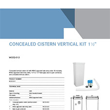 WC02-013 Concealed Cistern Vertical Kit 1.5