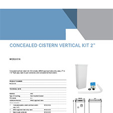 WC02-014 Concealed Cistern Vertical Kit 2