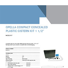 WC02-017 Opella Compact Concealed Plastic Cistern Kit 1.5